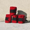 Cheval Energy - Les Equipements Bandes, Cotons^Cheval Energy Bande de Repos (set de 4) - Rouge