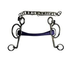 Jump'In Mors Pessoa, Mors Pelham|Mors Caoutchouc, Mors Cuir^Mors Pelham Grandes Branches Caoutchouc