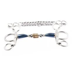 Jump'In Mors Cuivre|Mors Double Brisure^Mors Pelham Petites Branches Blue Steel et Cuivre Double Brisure