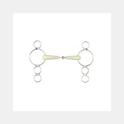 Happy Mouth Mors Pessoa, Mors Pelham|Mors Simples^Mors Cheval Pessoa 4 anneaux à simple brisure en résine